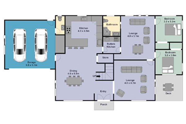 Colour Floor Plans